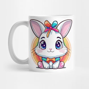 Cute colorful bunny with bowtie Mug